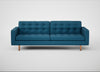 Hepburn 4 Seater Sofa St Moritz Wool Blue / Natural