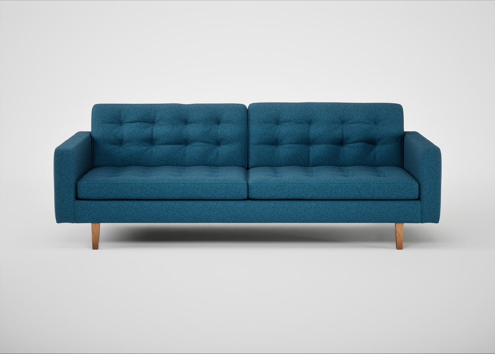 Hepburn 4 Seater Sofa St Moritz Wool Blue / Natural