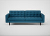 Hepburn 4 Seater Sofa St Moritz Wool Blue / Wenge Black