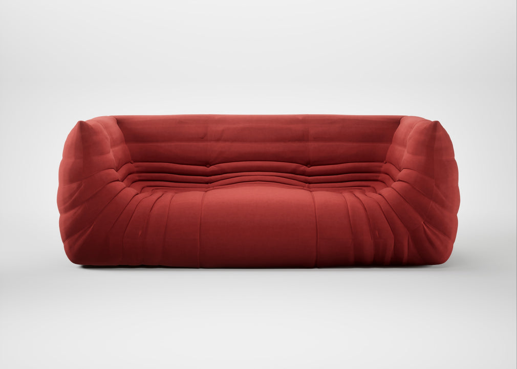 Togo Medium Settee Alcantara Goya Red