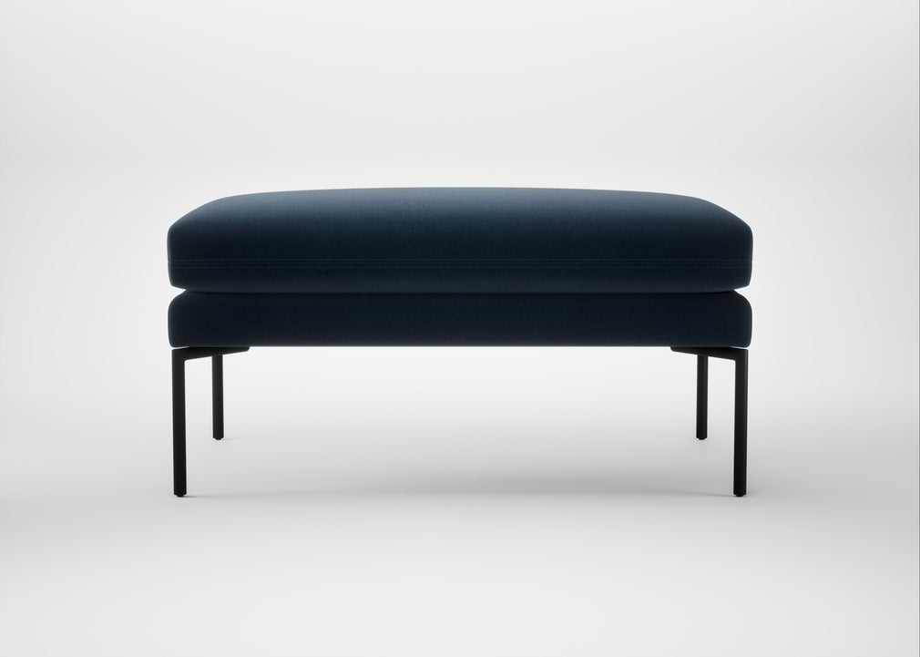 Matera Ottoman Nobilis Velvet Night / Black