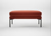 Matera Ottoman Nobilis Velvet Rust / Black