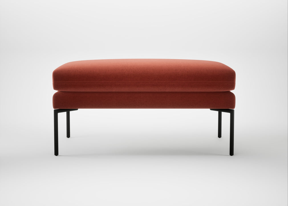 Matera Ottoman Nobilis Velvet Rust / Black