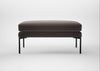 Matera Ottoman Nobilis Velvet Sable / Black