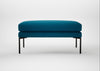 Matera Ottoman St Moritz Wool Teal / Black