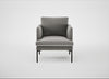 Matera Armchair Nobilis Velvet Dolphin / Black