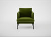 Matera Armchair Nobilis Velvet Leaf / Black