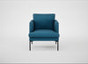 Matera Armchair St Moritz Wool Blue / Black