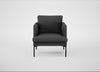 Matera Armchair St Moritz Wool Grey / Black