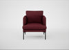 Matera Armchair St Moritz Wool Red / Black