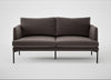 Matera 2 Seater Sofa Nobilis Velvet Sable / Black