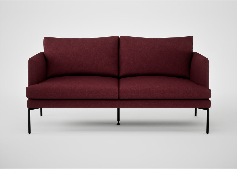 Matera 2 Seater Sofa St Moritz Wool Red / Black