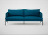 Matera 3 Seater Sofa St Moritz Wool Teal / Black