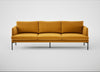 Matera 4 Seater Sofa Nobilis Velvet Mustard / Black