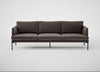Matera 4 Seater Sofa Nobilis Velvet Sable / Black