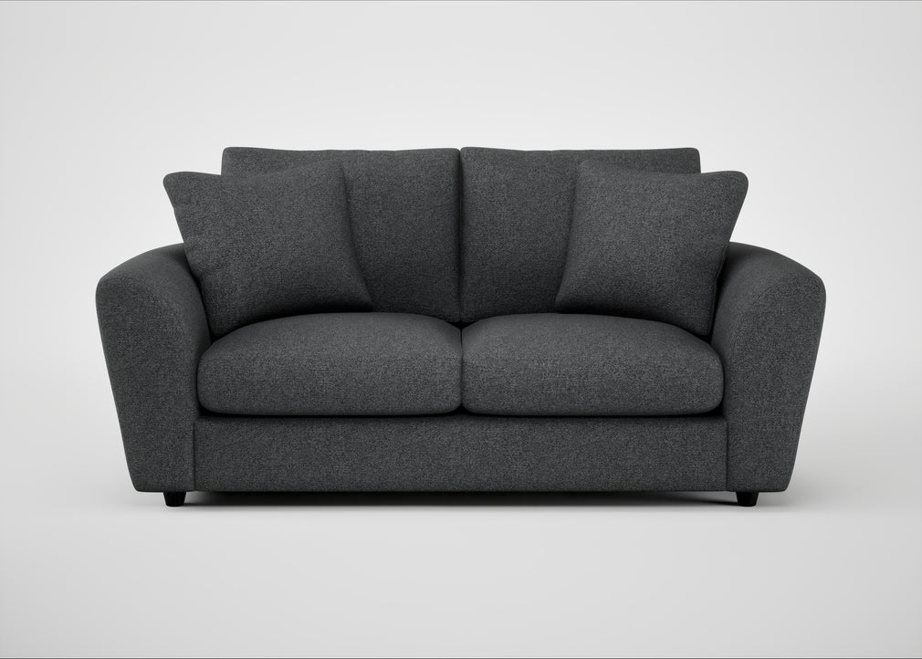 Snooze 3 Seater Sofa Melton Wool Granite