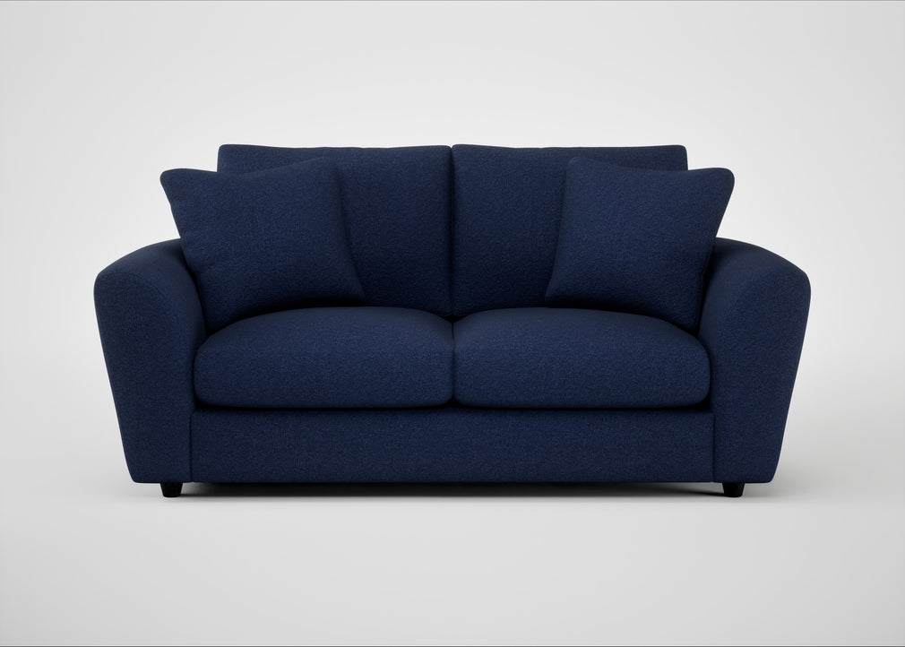 Snooze 3 Seater Sofa Melton Wool New Navy
