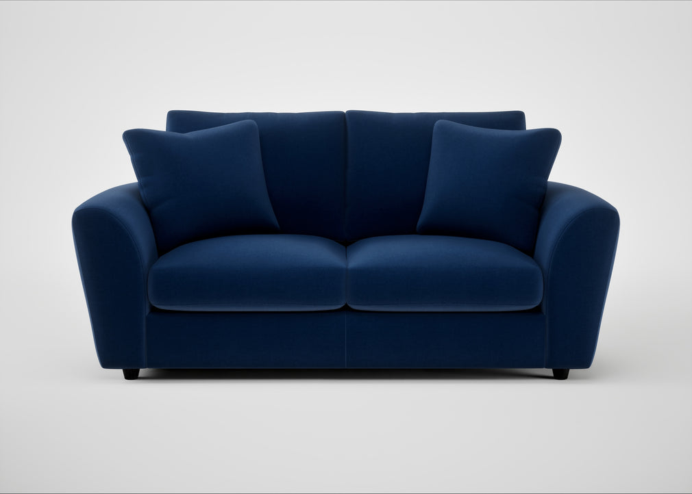 Snooze 3 Seater Sofa Cotton Velvet Midnight