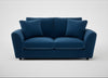 Snooze 3 Seater Sofa Cotton Velvet Petrol