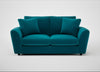 Snooze 3 Seater Sofa Cotton Velvet Teal