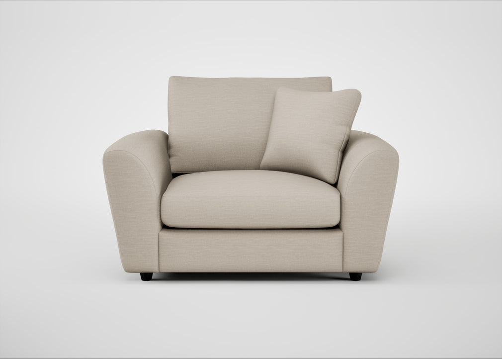 Snooze Loveseat Broad Weave Putty