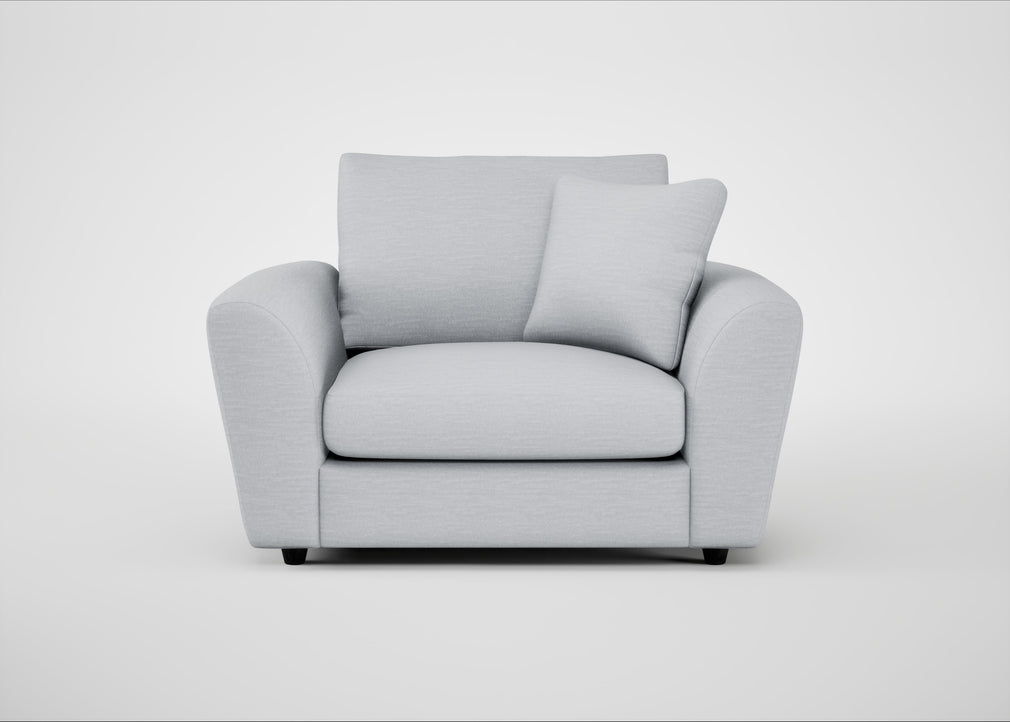 Snooze Loveseat Broad Weave Tin