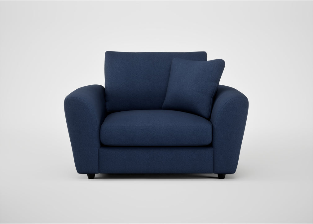 Snooze Loveseat Capelo Linen-Cotton Inkspot