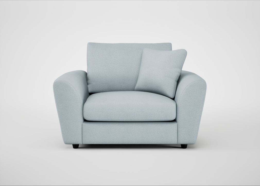 Snooze Loveseat Capelo Linen-Cotton Sea Shanty