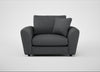 Snooze Loveseat Melton Wool Granite