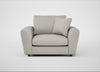 Snooze Loveseat Melton Wool Limestone