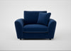 Snooze Loveseat Cotton Velvet Midnight