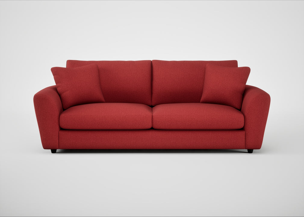 Snooze 5 Seater Sofa Melton Wool Red Oxide