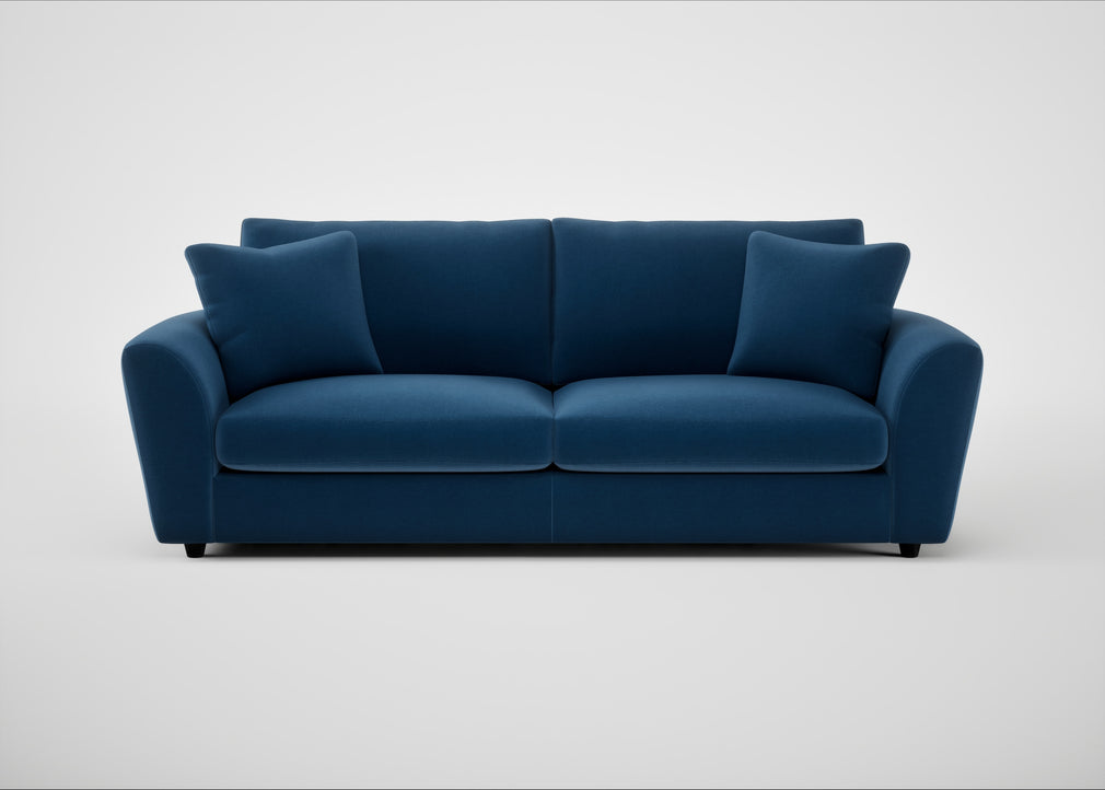 Snooze 5 Seater Sofa Cotton Velvet Petrol