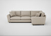 Snooze Right Hand Facing Corner Sofa Broad Weave Putty