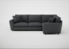 Snooze Right Hand Facing Corner Sofa Melton Wool Granite