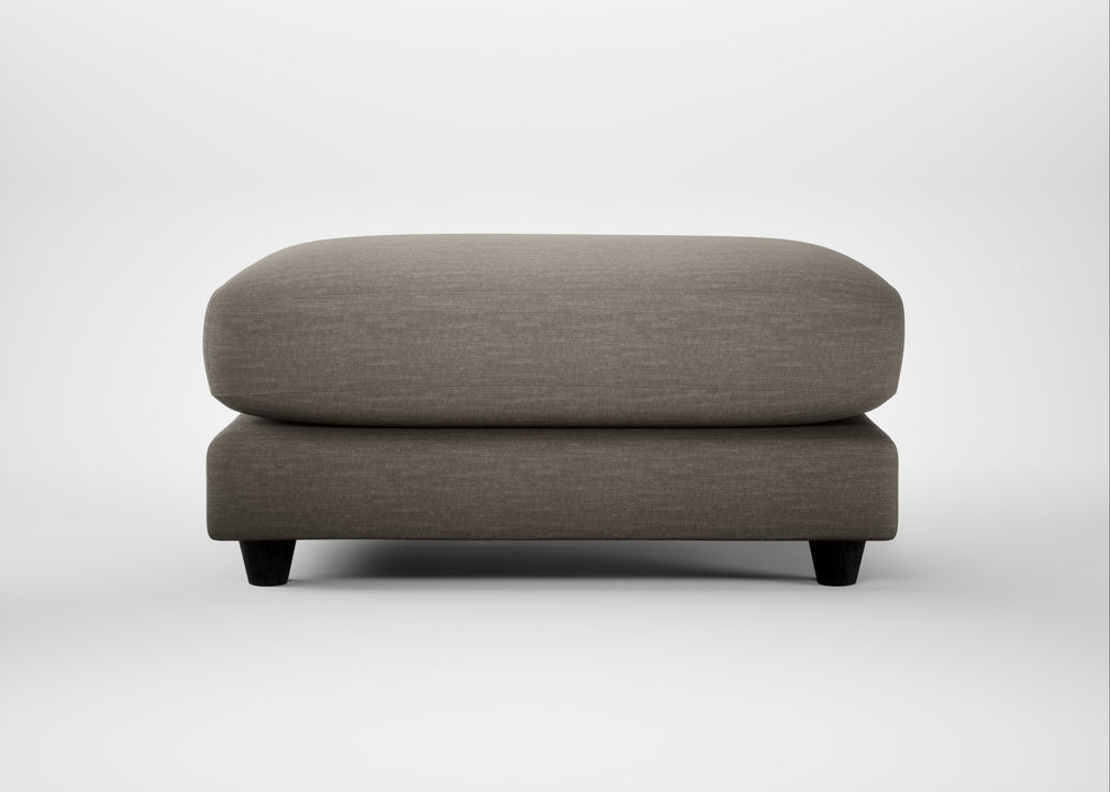 Snooze Footstool Broad Weave Pebble