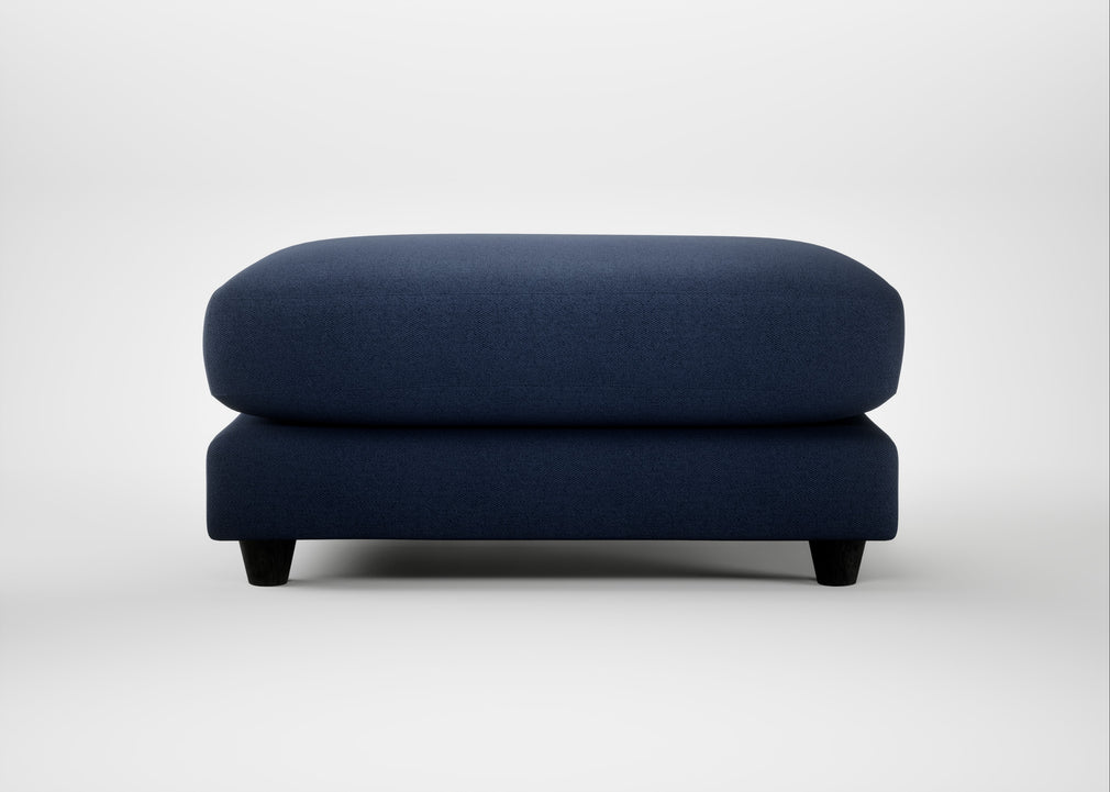 Snooze Footstool Capelo Linen-Cotton Inkspot