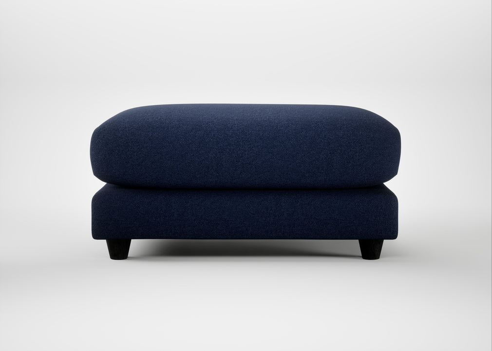 Snooze Footstool Melton Wool New Navy