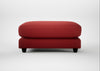 Snooze Footstool Melton Wool Red Oxide