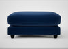 Snooze Footstool Cotton Velvet Midnight