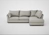 Tailor Right Hand Facing Corner Sofa Melton Wool Limestone / Natural
