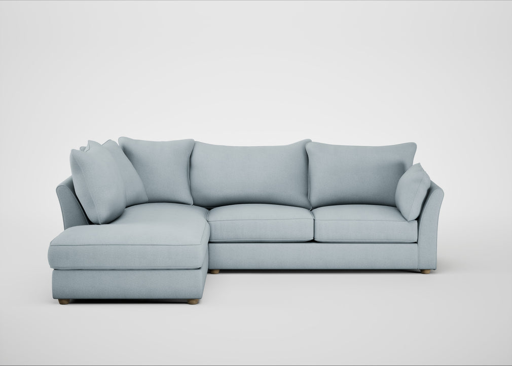 Tailor Left Hand Facing Corner Sofa Capelo Linen-Cotton Sea Shanty / Natural