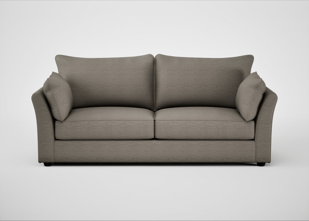 Tailor 4 Seater Sofa Broad Weave Pebble / Black