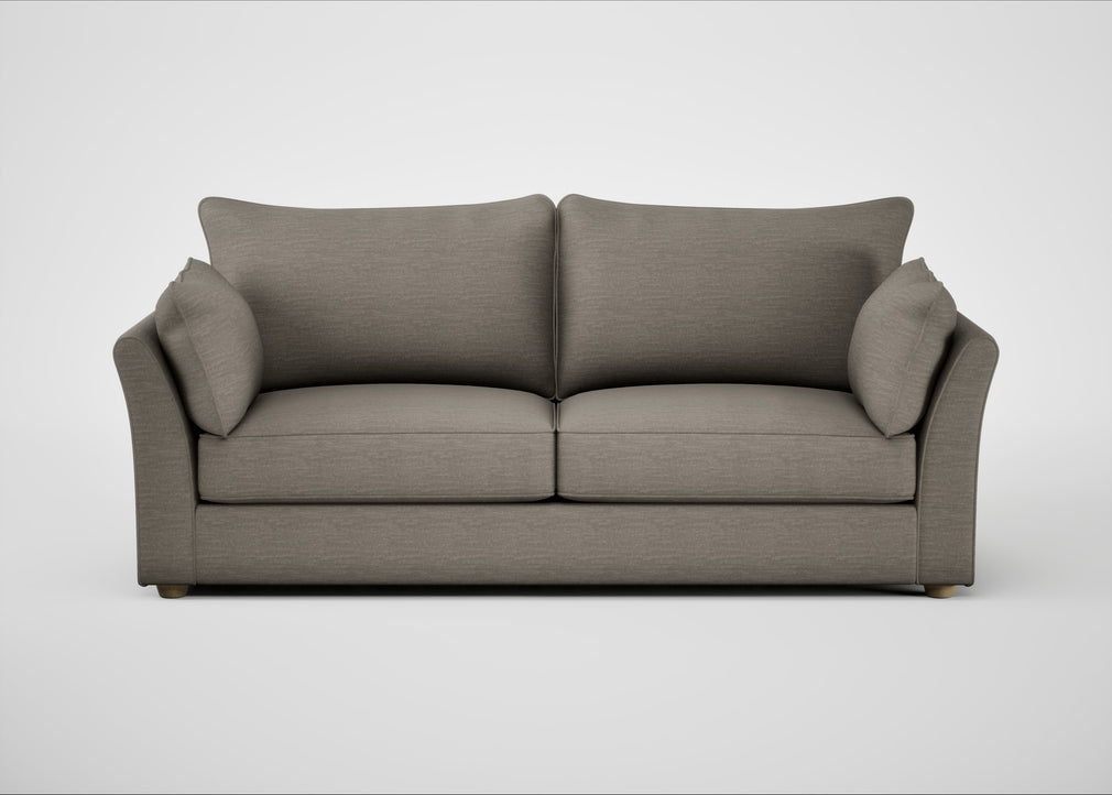 Tailor 4 Seater Sofa Broad Weave Pebble / Natural