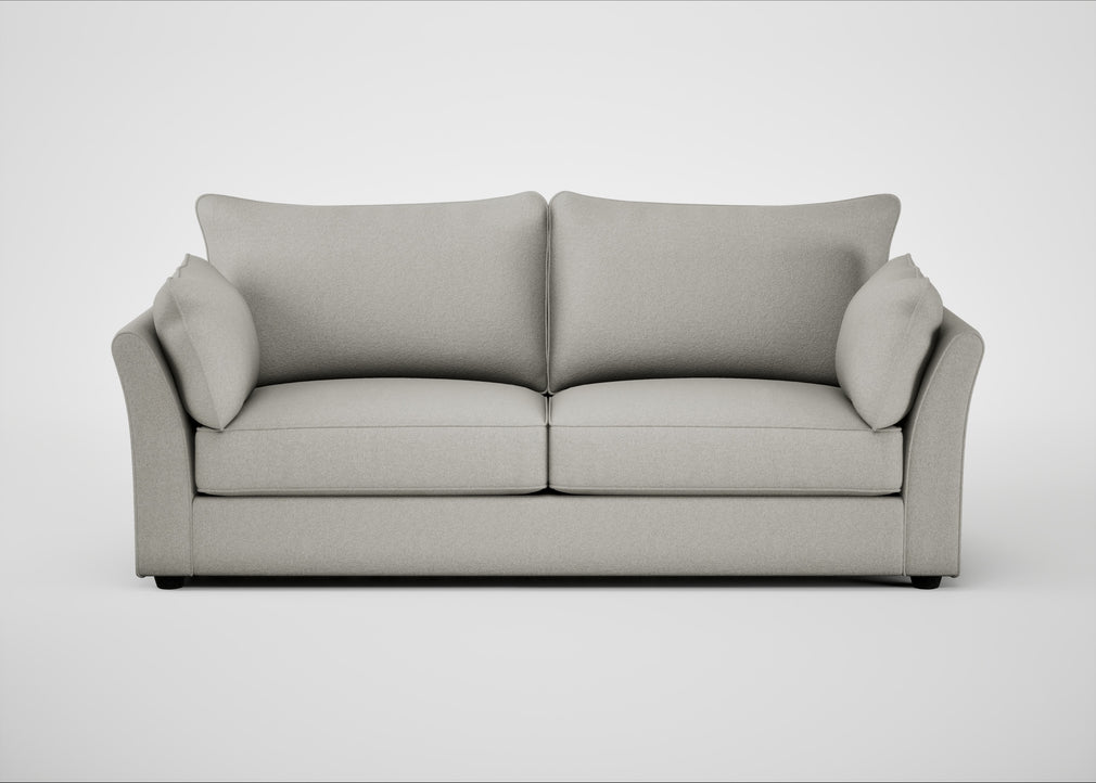 Tailor 4 Seater Sofa Melton Wool Limestone / Black
