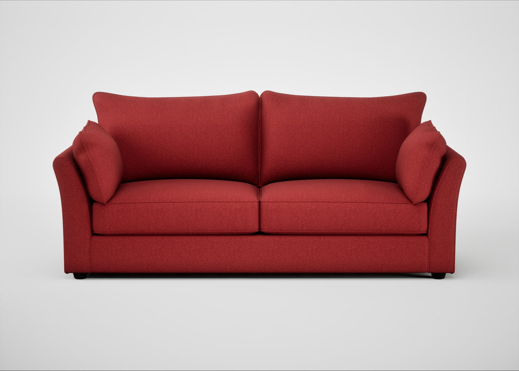 Tailor 4 Seater Sofa Melton Wool Red Oxide / Black