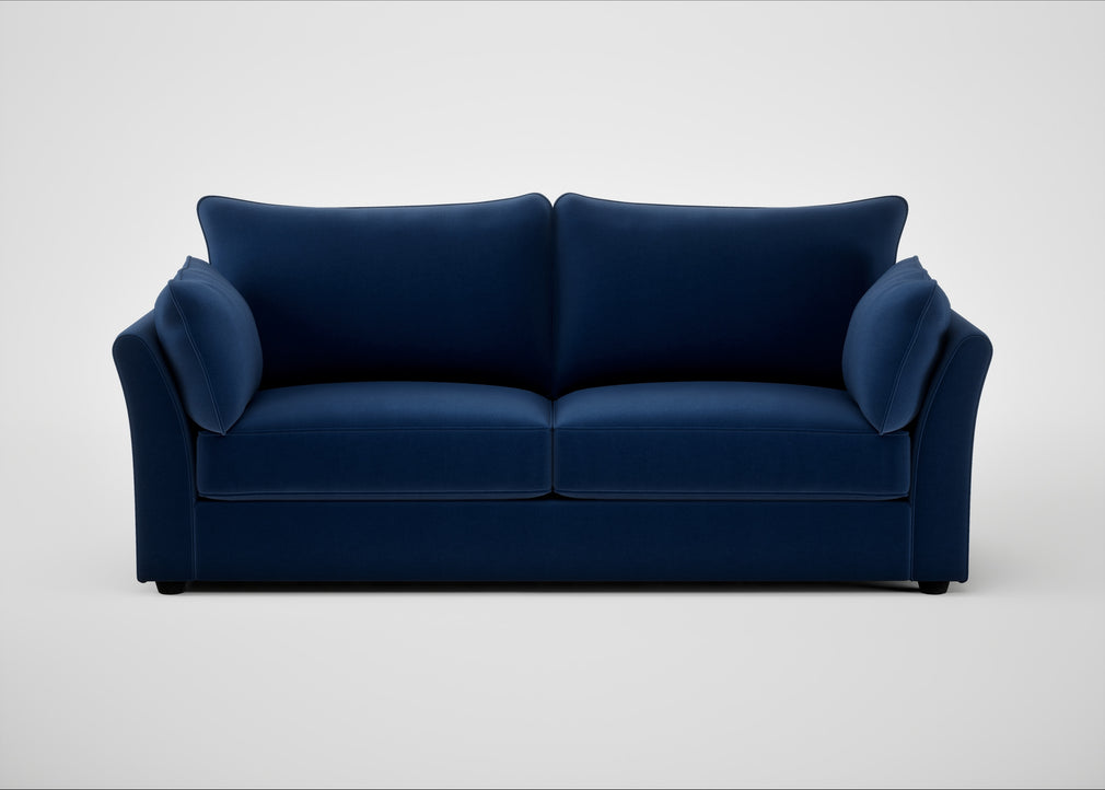 Tailor 4 Seater Sofa Cotton Velvet Midnight / Black