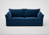 Tailor 4 Seater Sofa Cotton Velvet Petrol / Black