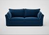 Tailor 4 Seater Sofa Cotton Velvet Petrol / Natural