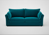 Tailor 4 Seater Sofa Cotton Velvet Teal / Black